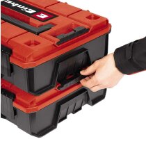 Original Einhell E-Case S-F Systemkoffer stapelbar, spritzwassergeschützt  inkl. 2x Schaumstoffeinlagen