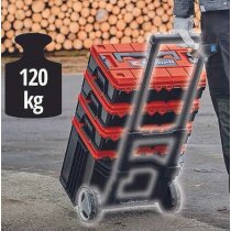 Einhell E-Case Tower Systemkoffer-Set (max. 120 kg, 3 Koffer inkl. Zubehör, Aufbewahrung & Transport von Zubehör und Werkzeug, stapelbar