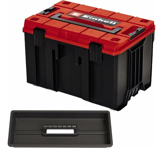 Original Einhell E-Case M Systemkoffer (max. 90 kg, universelle Aufbewahrung und Transport von Zubehör und Werkzeug