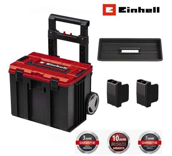 Original Einhell E-Case L Systemkoffer max. 120 kg, mit Rädern Transport von Zubehör und Werkzeug