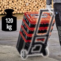 Original Einhell E-Case L Systemkoffer max. 120 kg, mit Rädern Transport von Zubehör und Werkzeug