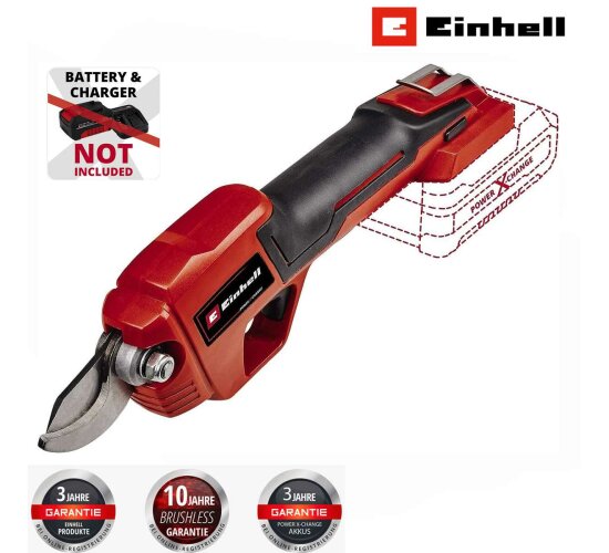 Einhell Akku-Astschere GE-LS 18 Li-Solo 18 V bis 28 mm Aststärke, Bypass-Klingen