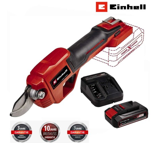 Einhell Akku-Astschere GE-LS 18 Li-18 V bis 28 mm Aststärke, mit Akku 2.5 Ah, Ladegerät