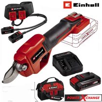 Einhell Astschere Set GE-LS 18 Li-18 V Akku 2.5 Ah, Ladegerät,Akkugürtel, Tasche