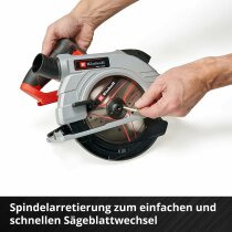 Einhell Handkreissäge TP-CS 18/190 Li BL- 18Vmit Akku 4.0 Ah Ladegerät Power X-Change