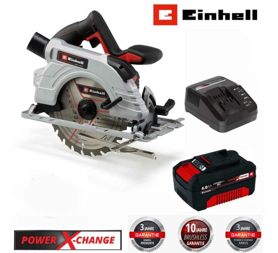 Einhell Handkreissäge TE-CS 18/150 Li - 18V mit Akku 4.0 Ah, Ladegerät