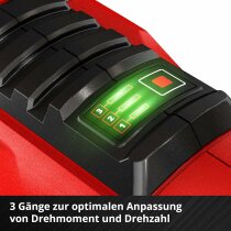Einhell Pro  Schlagschrauber IMPAXXO 18/450 Akku 4.0 Ah 18V SF-Koffer 3-Gang-Getriebe, Bürstenloser Motor