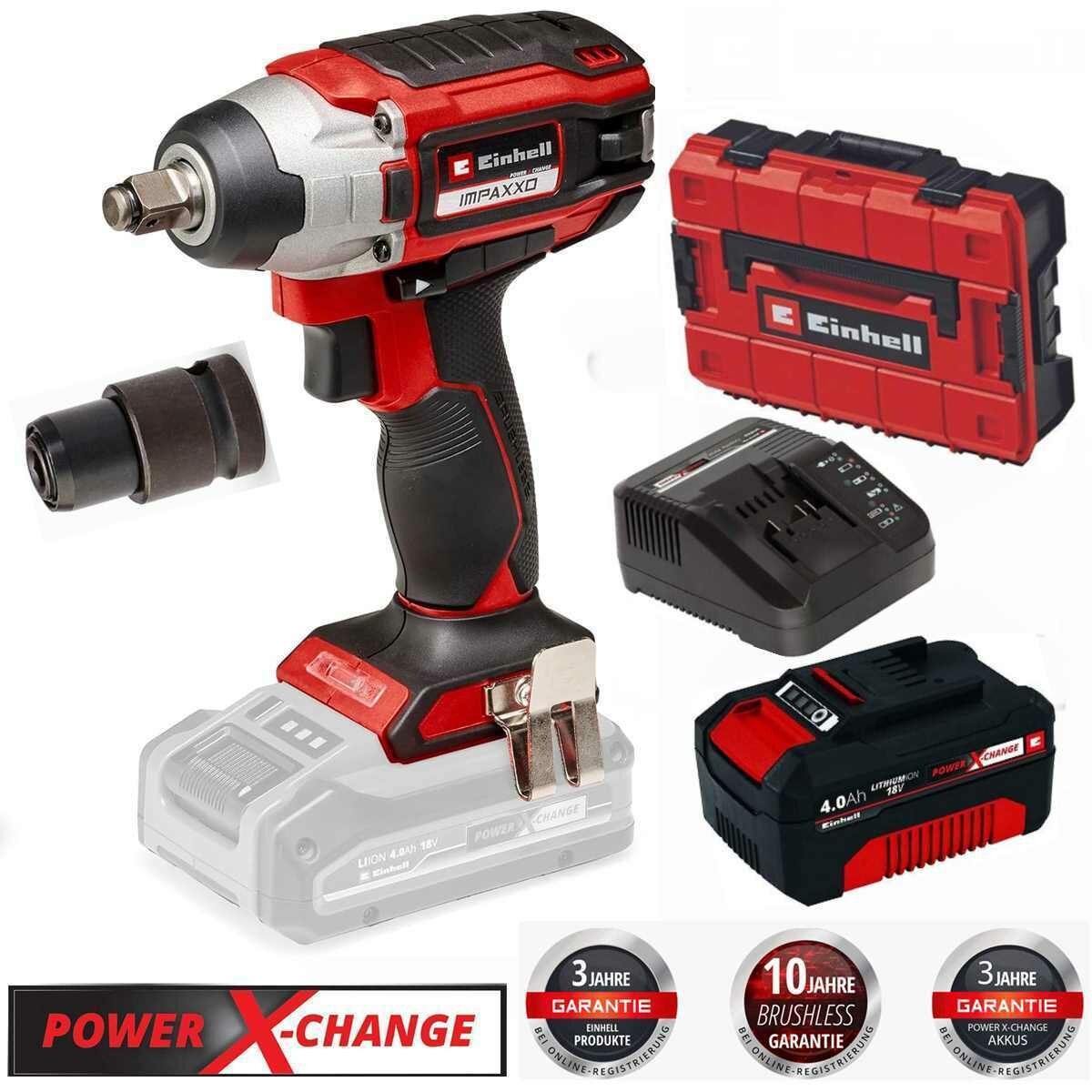 Einhell Power-X-Change IMPAXXO 18/230 Solo Akkus ütvecsavarhúzó, 18 V, Kefe nélküli motor, 230