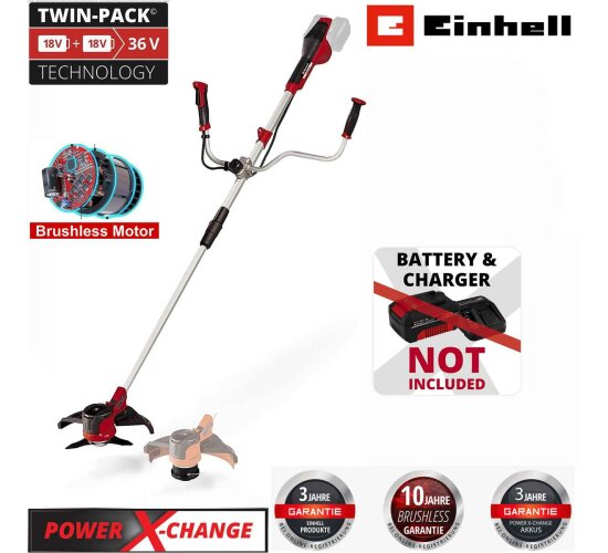 Einhell Akku-Sense Agillo 36/255 BL Solo 36V ( 2 x 18V) Brushless Front-Motor