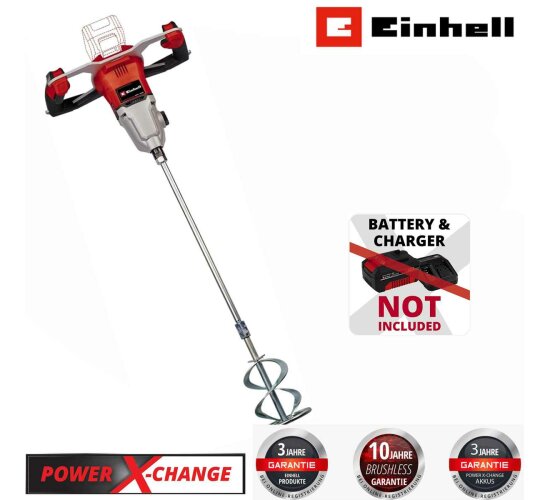 Einhell Professional Akku-Farbmörtelrührer TP-MX 18-2 Li BL Solo 18V 2-Gang-Getriebe