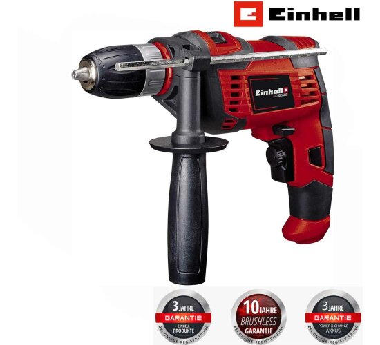 Einhell Schlagbohrmaschine TC-ID 550 E (550 W, Drehzahlregelelektronik, Drehzahlvorwahl, Rechts-/Linkslauf,