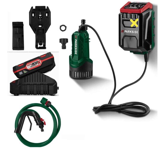 PARKSIDE 20 V Akku-Regenfasspumpe PRPA 20 -Li , mit Akku 2.0 Ah und Ladegerät