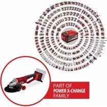 Einhell Professional Akku-Winkelschleifer AXXIO 36/230 Q 36V, 2200 W + 2 Trennscheiben