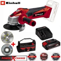 Einhell Winkelschleifer TE-AG 18/115 18V 115 mm +Akku 2.5...