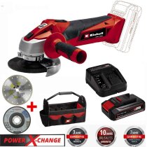 Einhell Winkelschleifer TE-AG 18/115 18V 115 mm +Akku 2.5...