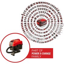 Einhell-Nass-Trockensauger TE-VC 18/10 Li  Akku 2.5 Ah,Fugen-/Bürstendüse + Polster-/Universaldüse