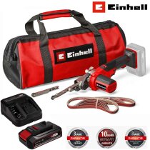 Einhell Bandfeile TE-BF 18 Li 18V Akku 2.5 Ah 2 x...