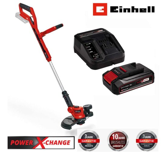 Einhell Rasentrimmer GE-CT 18/30 Akku 2.5 Ah 18V Ø 30 mm, Fadentrimmer