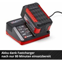 Einhell Starter Kit 5,2 Ah Akku 18V und Fastcharger 4 A 80 min Ladezeit 18 V