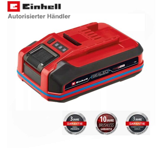 Einhell 18V 4,0 Ah SEALED 18 V Akku, Wasser- & Staubgeschützt, Schutzklasse IP57