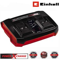 Original Einhell Ladegerät Power X-Twincharger 3A -Change (Li-Ion, gleichzeitiges Laden von 2x 18V Akkus