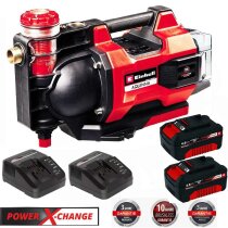 Einhell Gartenpumpe AQUINNA 36/38 F LED AUTOMATIC 36V 2x Akku 4.0 Ah 2x Charger