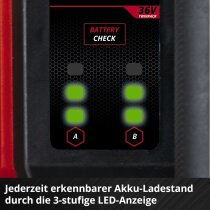 Einhell Gartenpumpe AQUINNA 36/38 F LED AUTOMATIC 36V 2x Akku 4.0 Ah 2x Charger