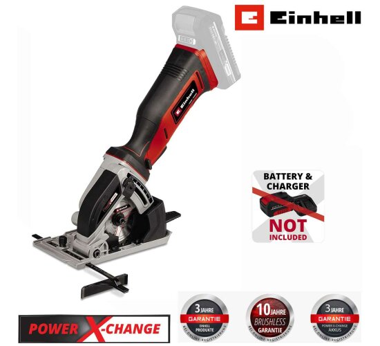 Einhell Akku-Mini-Handkreissäge TE-CS 18/89 Li - Solo ohne Akku und Ladegerät