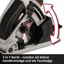 Einhell Akku-Mini-Handkreissäge TE-CS 18/89 Li - mit Akku 2.5 Ah und Ladegerät