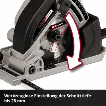 Einhell Akku-Mini-Handkreissäge TE-CS 18/89 Li - mit Akku 2.5 Ah und Ladegerät