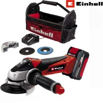 Einhell Akku-Winkelschleifer TE-AG 18/115 Li-18V Akku 4.0...