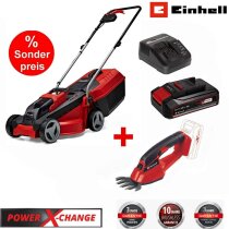 Einhell City Rasenmäher GE-CM 18V + Grasschere,...