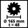 Einhell Tauchsäge TE-PS 165 1.200 Watt inkl. 1 Hartmetall Sägeblatt