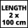 Einhell Führungsschiene Handkreissägen und Tauchsägen, 2x 1000 mm