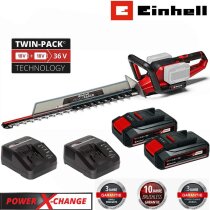Einhell 36V Heckenschere GE-CH 36/65 2 x Akku 2.5 Ah + 2...