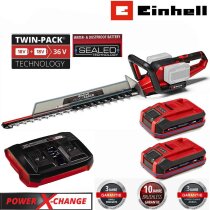 Einhell 36V Heckenschere GE-CH 36/65 2 x Sealed Akku 4.0...