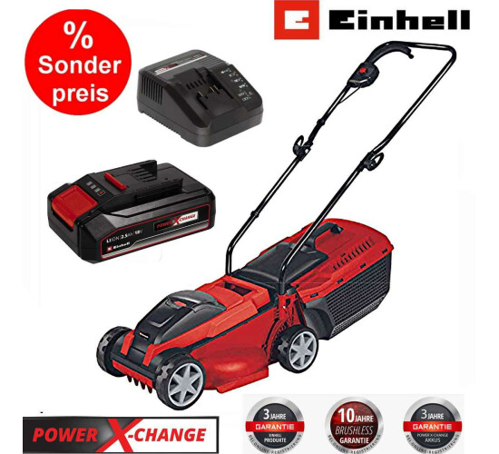 Einhell City Rasenmäher GC-RM 18 Li- Kit 18V, Akku 2.5 Ah 32 cm Schnittbreite