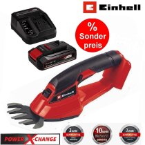 Einhell Akku Grasschere GC-AGS 18 Li- 18V ,mit Akku 2.5 Ah + Ladegerät Power X-Change