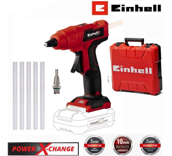 Einhell Akku-Heißklebepistole TE-CG 18 Li - Solo mit Koffer