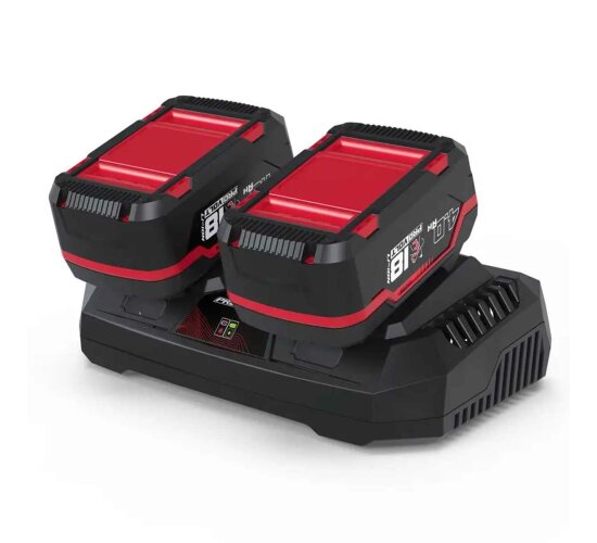GÜDE Starterset Doppel Ladegerät + 18V E³ 2 x Akku 4.0 Ah LGAP 18-3040