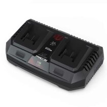 GÜDE Starterset Doppel Ladegerät + 18V E³ 2 x Akku 4.0 Ah LGAP 18-3040