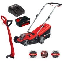 Einhell Rasenmäher-Rasentrimmer-Set GE-cm 18/33 Li,...
