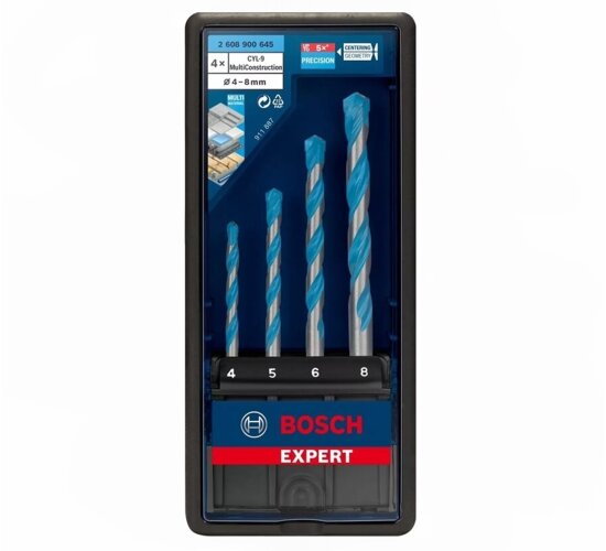 Bosch CYL-9 Mehrzweckbohrer-Set Ø 4/5/6/8 EXPERT MultiContruction