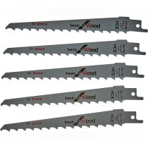 Bosch Säbelsägeblatt S617K, Basic for Wood, 5er-Pack