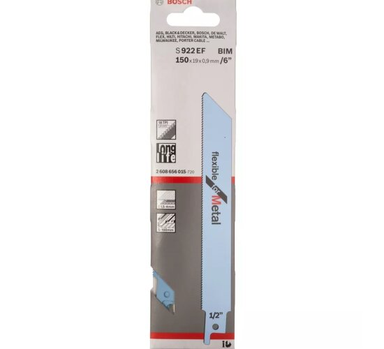 Bosch 2 x Säbelsägeblatt  S922EF Flexible  for Metal