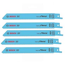 Bosch 5x Säbelsägeblatt S91BAF150 mm Basic for...