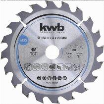 kwb Kreissägeblatt 150 x 20 Z20 für Weich -...
