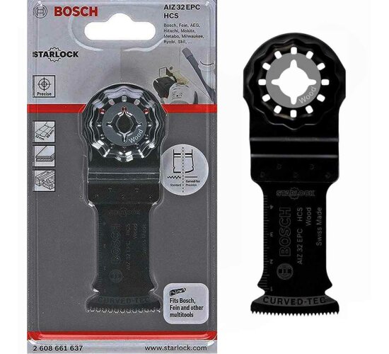 Bosch Tauchsägeblatt Holz für Multifunktionswerkzeuge Starlock (AIZ 32 EPC HCS)