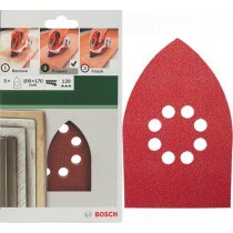 Bosch Schleifblatt 5 Stk, 100 x 170 mm K 120 für...