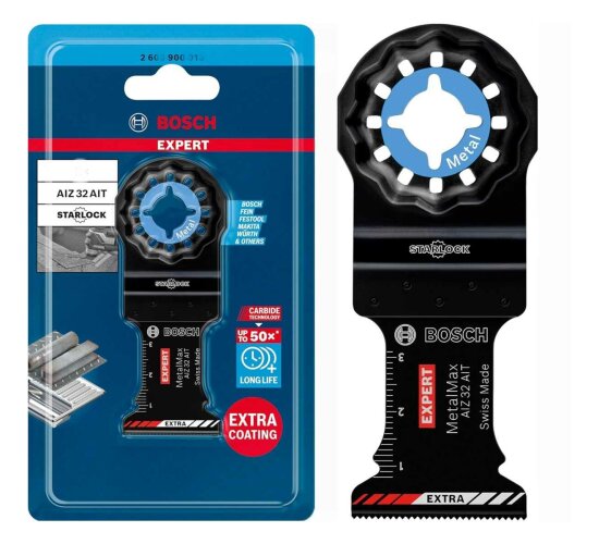 Bosch EXPERT Starlock Carbide Extra Tauchsägeblatt Metal AIZ32AIT